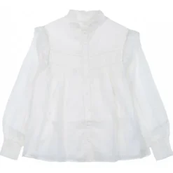 Chloé - Embroidered Stars Off-White Shirt - Chloé Exclusive Luxury Collection - Avvenice