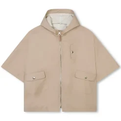 Chloé - Kids Hooded Cotton Twill Cape - Chloé Exclusive Luxury Collection - Avvenice