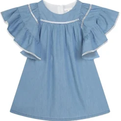 Chloé - Kids Ruffled Cotton Dress - Chloé Exclusive Luxury Collection - Avvenice