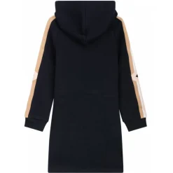 Chloé - Navy Blue and Multicolour Appliqué Logo Dress - Chloé Exclusive Luxury Collection - Avvenice