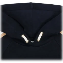 Chloé - Navy Blue and Multicolour Appliqué Logo Dress - Chloé Exclusive Luxury Collection - Avvenice