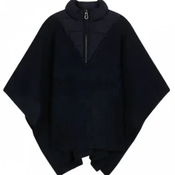 Chloé - Navy Blue Logo Plaque Cape - Chloé Exclusive Luxury Collection - Avvenice