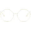 Chloé - Palma Octagonal Metal Eyeglasses - Gold - Chloé Eyewear - Avvenice