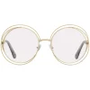 Chloé - Round Carlina Metal Eyeglasses - Gold - Chloé Eyewear - Avvenice