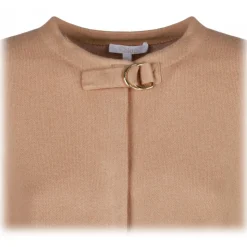 Chloé - Sand Logo Cape - Chloé Exclusive Luxury Collection - Avvenice