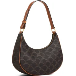 Céline - Ava Bag in Triomphe Canvas and Calfskin - Tan - Bag - Céline Exclusive Collection - Avvenice