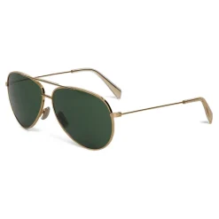 Céline - Aviator Sunglasses in Metal 02 - Gold - Sunglasses - Céline Eyewear - Avvenice