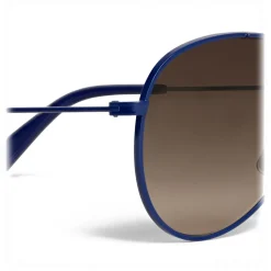 Céline - Aviator Sunglasses in Metal 01 - Blue Gradient Brown - Sunglasses - Céline Eyewear - Avvenice