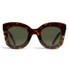 Céline - Aviator Sunglasses in Acetate - Classic Dark Havana - Sunglasses - Céline Eyewear - Avvenice