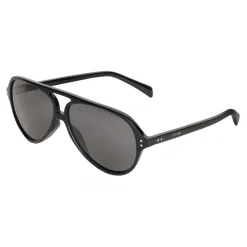 Céline - Black Frame 17 Sunglasses in Acetate with Polarized Lenses - Black - Sunglasses - Céline Eyewear - Avvenice