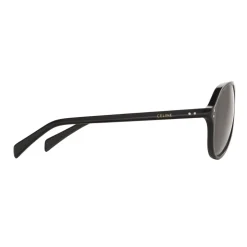 Céline - Black Frame 17 Sunglasses in Acetate with Polarized Lenses - Black - Sunglasses - Céline Eyewear - Avvenice