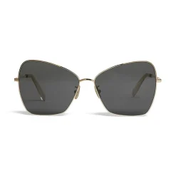 Céline - Butterfly Sunglasses in Metal - Gold Smoke - Sunglasses - Céline Eyewear - Avvenice