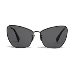 Céline - Butterfly Sunglasses in Metal - Black - Sunglasses - Céline Eyewear - Avvenice