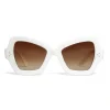 Céline - Butterfly Sunglasses in Acetate - Optic White - Sunglasses - Céline Eyewear - Avvenice