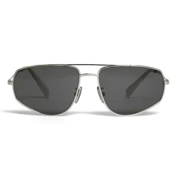 Céline - Butterfly Sunglasses in Metal 05 - Silver - Sunglasses - Céline Eyewear - Avvenice