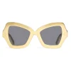 Céline - Butterfly Sunglasses in Galvanized Aluminium - Gold - Sunglasses - Céline Eyewear - Avvenice