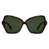 Céline - Butterfly Sunglasses in Acetate - Red Havana - Sunglasses - Céline Eyewear - Avvenice