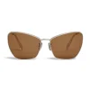 Céline - Butterfly Sunglasses in Metal - Silver - Sunglasses - Céline Eyewear - Avvenice