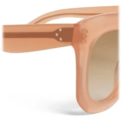 Céline - Butterfly Sunglasses in Acetate - Milky Antique Pink - Sunglasses - Céline Eyewear - Avvenice