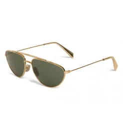 Céline - Butterfly Sunglasses in Metal 04 - Gold Green - Sunglasses - Céline Eyewear - Avvenice