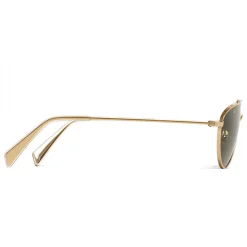 Céline - Butterfly Sunglasses in Metal 04 - Gold Green - Sunglasses - Céline Eyewear - Avvenice