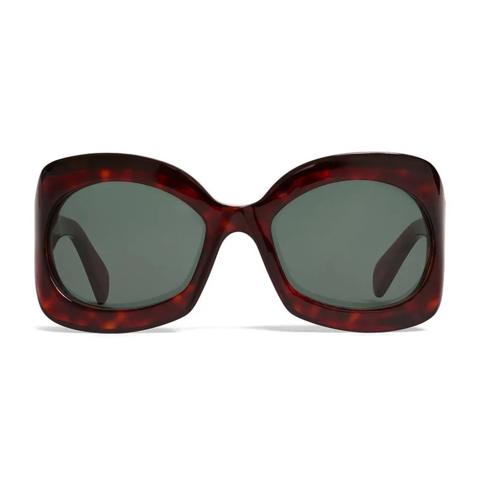 Céline - Butterfly Sunglasses in Acetate - Red Havana - Sunglasses - Céline Eyewear - Avvenice