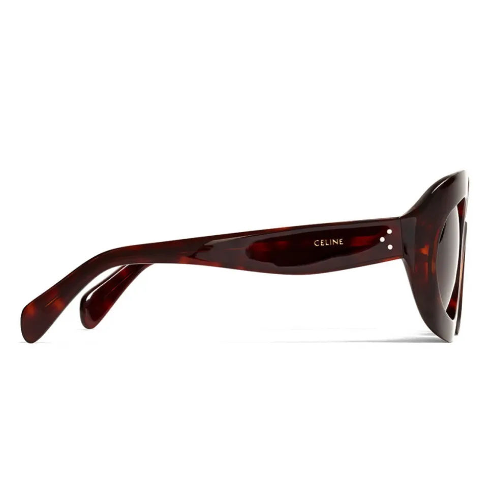 Céline - Butterfly Sunglasses in Acetate - Red Havana - Sunglasses - Céline Eyewear - Avvenice