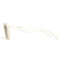 Céline - Cat Eye Sunglasses in Acetate - White - Sunglasses - Céline Eyewear - Chiara Ferragni Official - Avvenice