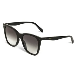 Céline - Cat Eye Sunglasses in Acetate with Polarized Lenses - Black - Sunglasses - Céline Eyewear - Avvenice