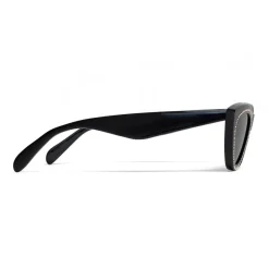 Céline - Cat Eye Sunglasses in Acetate with Crystals and Metal - Black - Sunglasses - Céline Eyewear - Avvenice