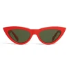 Céline - Cat Eye Sunglasses in Acetate - Red - Sunglasses - Céline Eyewear - Avvenice