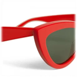Céline - Cat Eye Sunglasses in Acetate - Red - Sunglasses - Céline Eyewear - Avvenice