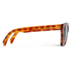 Céline - Cat Eye Sunglasses in Acetate with Crystals - Striped Havana - Sunglasses - Céline Eyewear - Avvenice