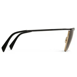 Céline - Cat Eye Sunglasses in Metal 08 X Andy  - Black Gold Smoke - Sunglasses - Céline Eyewear - Avvenice