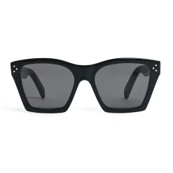 Céline - Cat Eye Sunglasses in Acetate with Polarized Lenses - Black - Sunglasses - Céline Eyewear - Avvenice