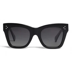 Céline - Cat Eye Sunglasses in Acetate with Polarized Lenses - Black - Sunglasses - Céline Eyewear - Avvenice