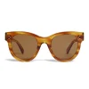 Céline - Classic Cat Eye Sunglasses in Acetate - Striped Havana - Sunglasses - Céline Eyewear - Avvenice