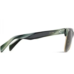 Céline - Classic Sunglasses 13 in Acetate - Green Horn - Sunglasses - Céline Eyewear - Avvenice