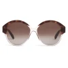 Céline - Maillon Triomphe 01 Sunglasses in Acetate - Havana Transparent Grey - Sunglasses - Céline Eyewear - Avvenice