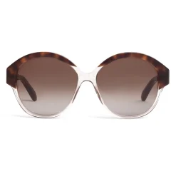 Céline - Maillon Triomphe 01 Sunglasses in Acetate - Havana Transparent Grey - Sunglasses - Céline Eyewear - Avvenice
