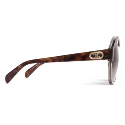 Céline - Maillon Triomphe 01 Sunglasses in Acetate - Havana Transparent Grey - Sunglasses - Céline Eyewear - Avvenice