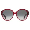 Céline - Maillon Triomphe 01 Sunglasses in Acetate - Transparent Burgundy - Sunglasses - Céline Eyewear - Avvenice