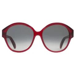 Céline - Maillon Triomphe 01 Sunglasses in Acetate - Transparent Burgundy - Sunglasses - Céline Eyewear - Avvenice