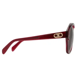 Céline - Maillon Triomphe 01 Sunglasses in Acetate - Transparent Burgundy - Sunglasses - Céline Eyewear - Avvenice