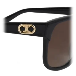 Céline - Maillon Triomphe 02 Sunglasses in Acetate - Black - Sunglasses - Céline Eyewear - Avvenice