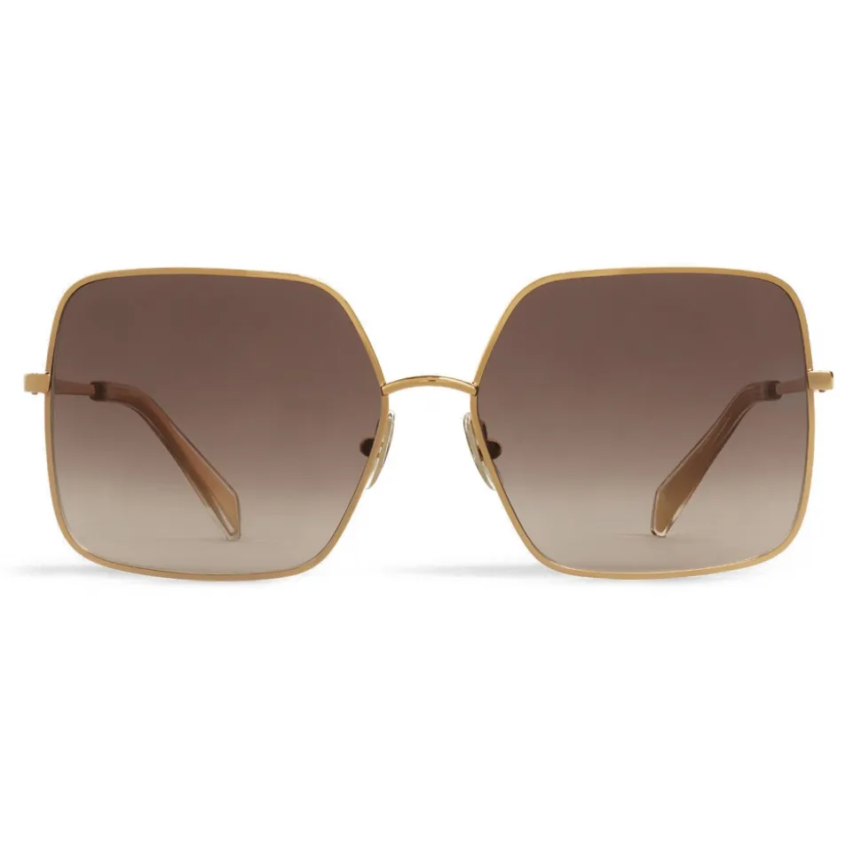 Céline - Metal Frame 09 Sunglasses in Metal - Gold Gradient Grey - Sunglasses - Céline Eyewear - Avvenice