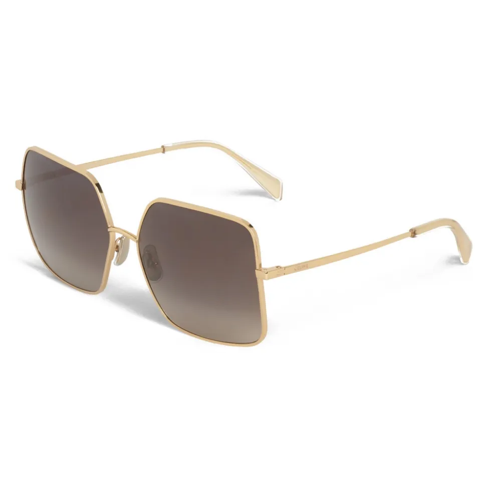 Céline - Metal Frame 09 Sunglasses in Metal - Gold Gradient Grey - Sunglasses - Céline Eyewear - Avvenice