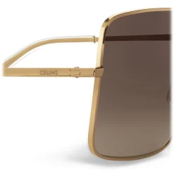 Céline - Metal Frame 09 Sunglasses in Metal - Gold Gradient Grey - Sunglasses - Céline Eyewear - Avvenice