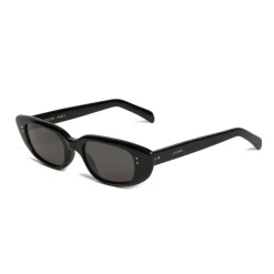 Céline - Oval Cay-Eye Sunglasses in Acetate - Black - Sunglasses - Céline Eyewear - Avvenice