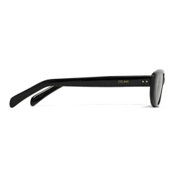 Céline - Oval Cay-Eye Sunglasses in Acetate - Black - Sunglasses - Céline Eyewear - Avvenice